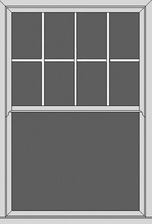 Half Georgian window