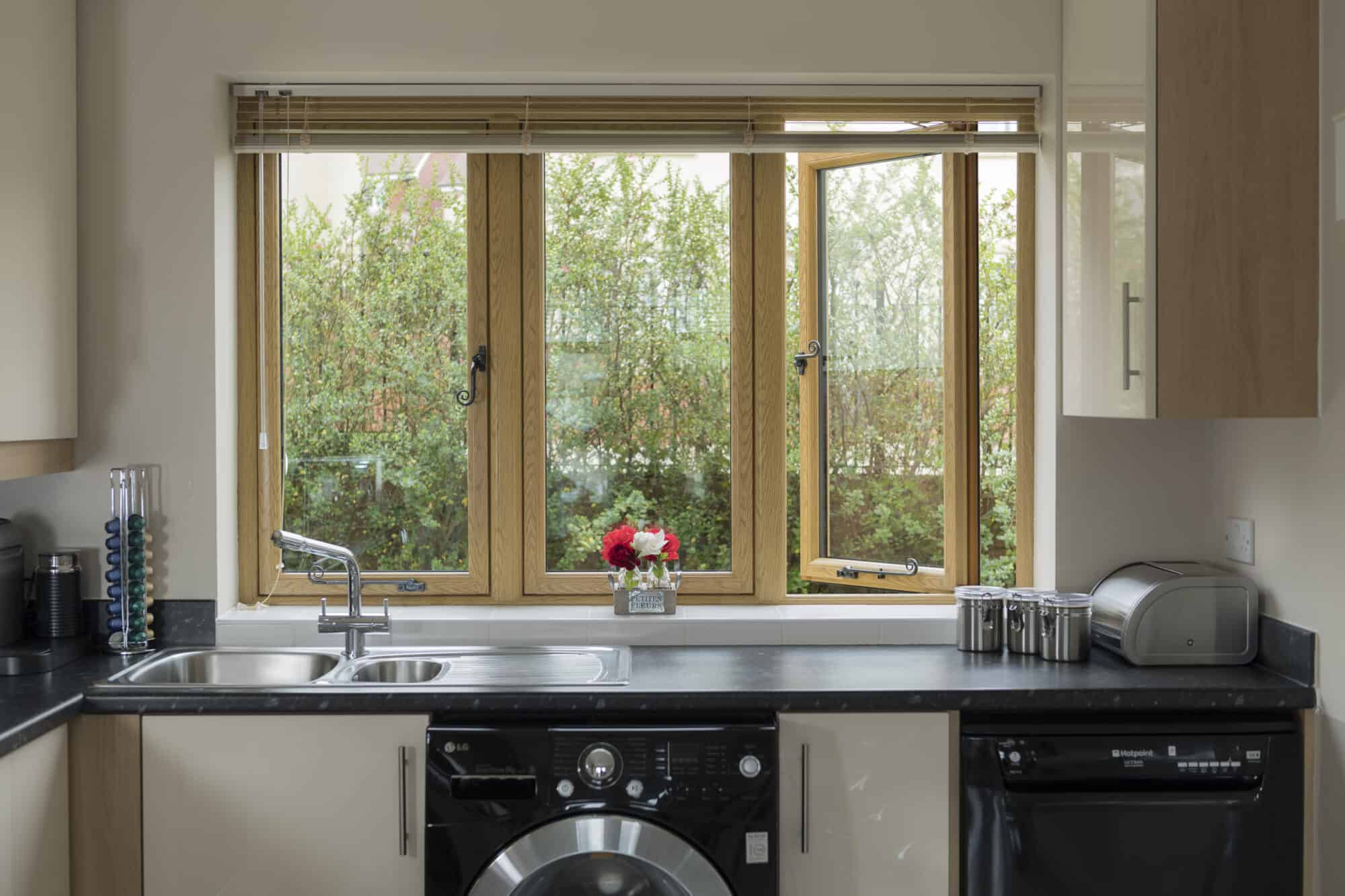 upvc casement window kitchen interior