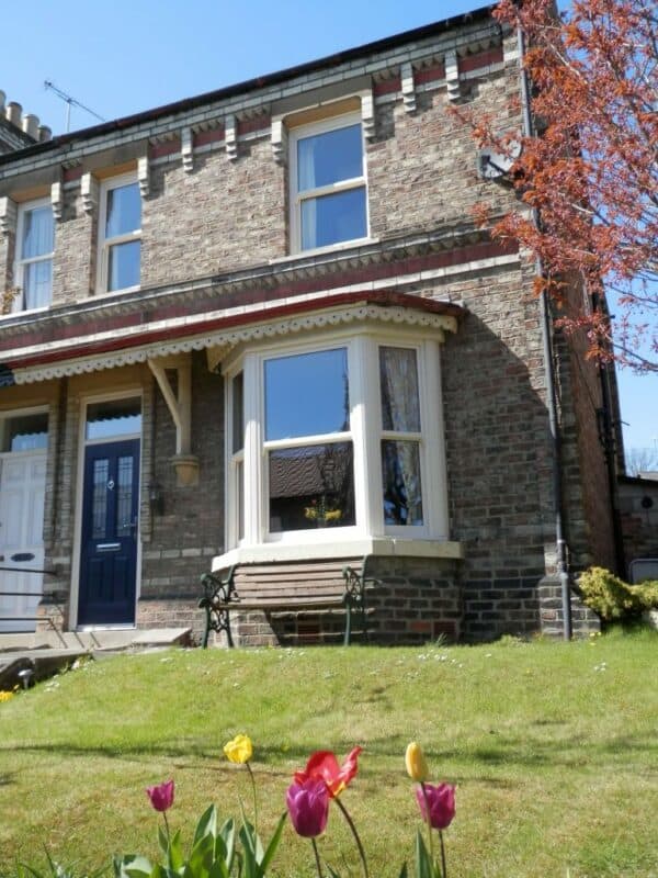 Stunning period renovation featuring the Genesis Vertical sliding sash window fitted by Fersina windows Malton