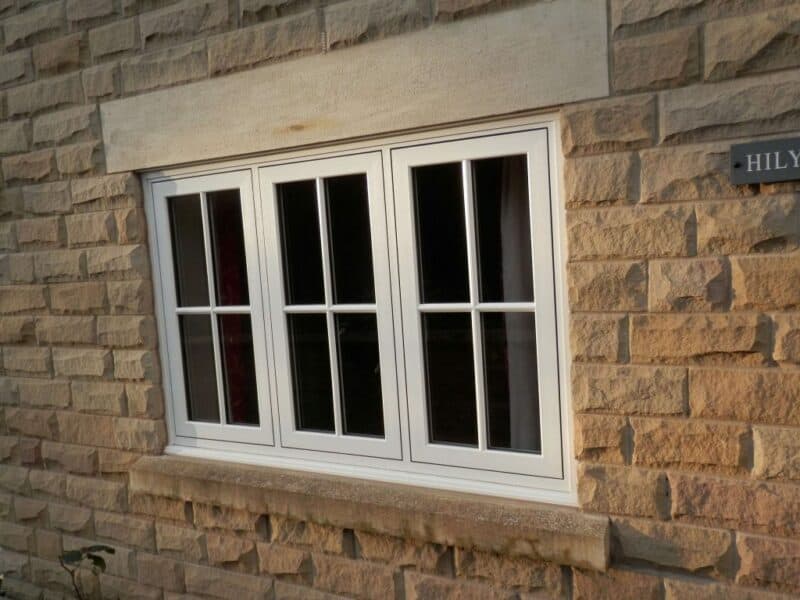 uPVC window on cottage