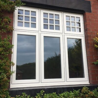white upvc casement windows