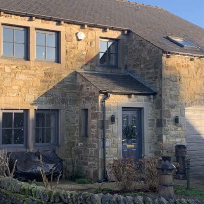 upvc casement windows on stone house