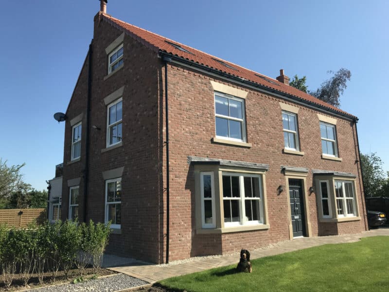 beautiful house with sliding sash windows
